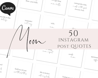 Instagram Quotes - Mom Quotes - Mother Quotes - Instagram Post Quotes - Facebook Quotes - Mother's Day - Instagram Post Template