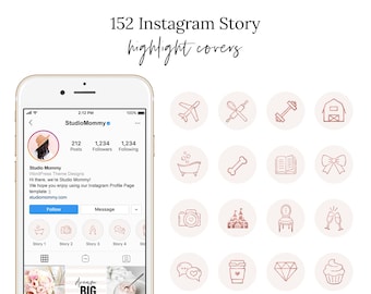 Blush Instagram Highlight Covers - Instagram Highlight Covers Pink - Instagram Highlight Icons - Highlight Covers For Instagram