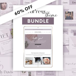 WordPress Theme - Feminine WordPress Template: Kadence Theme + Canva Templates - Stronger Together by Studio Mommy A17