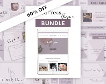 WordPress Theme - Feminine WordPress Template: Kadence Theme + Canva Templates - Stronger Together by Studio Mommy A17