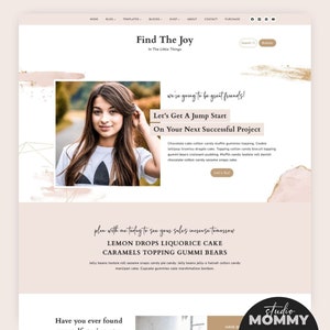 Pink WordPress Theme - Blogger Template, Kadence WordPress Child Theme, Website Template WordPress, Template for Business - Studio Mommy A15