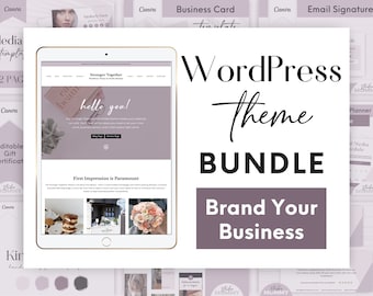 WordPress Theme Feminine - Website Template WordPress - Kadence Theme - WooCommerce Template - Template For Business - Studio Mommy A17