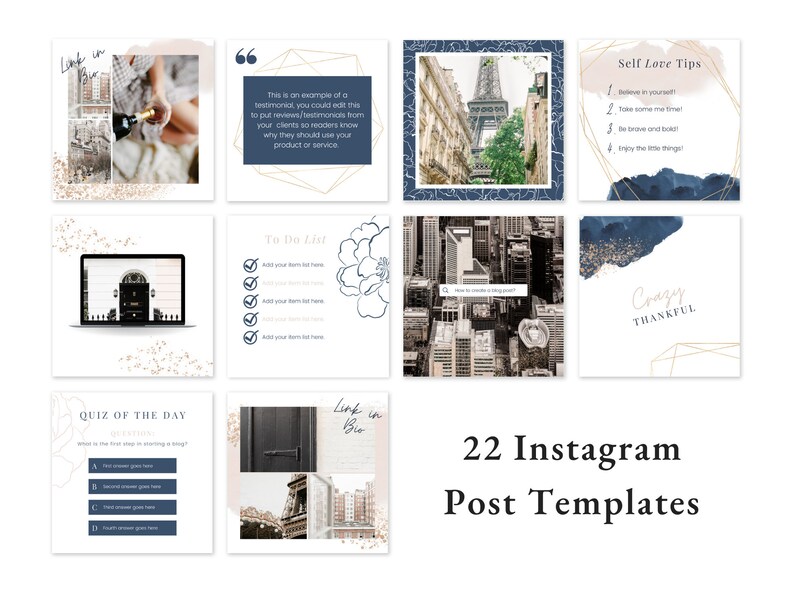 Instagram Template Canva Instagram Template Business - Etsy