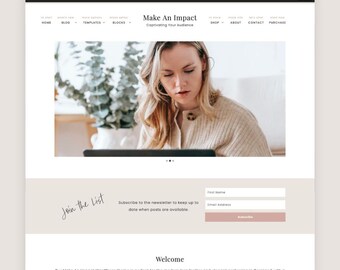 WordPress Theme for Bloggers - Kadence WordPress Child Theme - Website Template WordPress - Template for Business - Studio Mommy A08