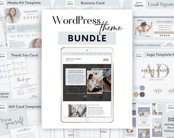 Thème WordPress - Modèle WordPress pour coaching : Kadence Design + Image de marque Canva - Coffee In One Hand par Studio Mommy A11
