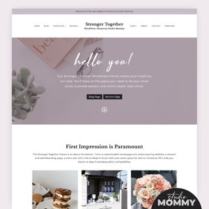 Purple WordPress Theme for Bloggers - Kadence WordPress Child Theme - Website Template WordPress - Template for Coaches - Studio Mommy A17