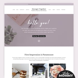 Purple WordPress Theme for Bloggers - Kadence WordPress Child Theme - Website Template WordPress - Template for Coaches - Studio Mommy A17