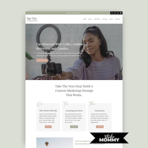 Tema de WordPress - Say Yes Plantilla de WordPress: Tema secundario Kadence para empresas de servicios - Say Yes de Studio Mommy A14