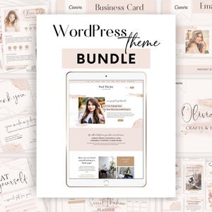 WordPress Theme - Find The Joy WordPress Template: Website Design + Canva Templates - Find The Joy Studio Mommy A15