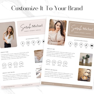 Media Kit Template Canva, Influencer Media Kit, Content Creator Media Kit, Media Kit Canva, TikTok Media Kit, Blogger Media Kit A10 image 4