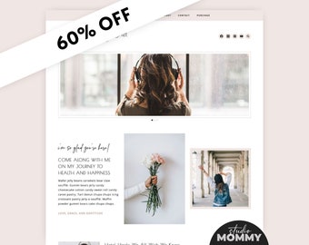 WordPress Theme Blog - Lifestyle Bloggers - WordPress Template For Bloggers - WordPress Blog Theme - Pink Website Template WordPress - A10