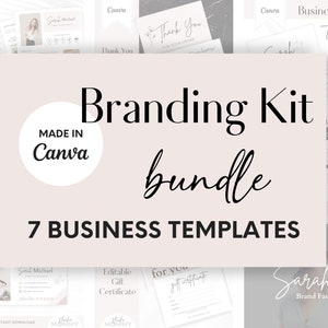 Branding Package Kit - Thank You Card, Gift Certificate Template, Social Media Planner, Branding Kit for Small Business, Studio Mommy A10