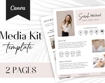 Media Kit, Media Kit Template, Media Kit Influencer, Media Kit Canva, Media Kit TikTok, Media Kit Instagram, Rate Sheet, Rate Card