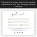 Gift Card Template Printable and Editable Gift Certificate - Etsy