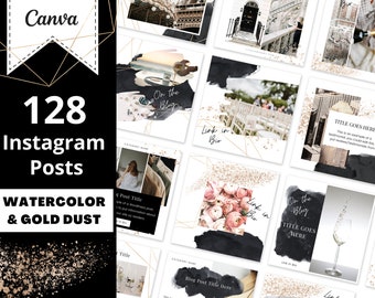 Instagram Template Canva - Instagram Template Business, Instagram Template Fashion, Watercolor Instagram Post Template - Studio Mommy A12