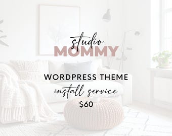 Service d'installation de thème WordPress - Studio Mommy