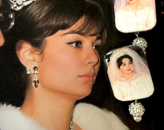 Persian Pahlavi Shahbanou Farah Earrings, Royal Wedding Of Farah Diba Jewelry