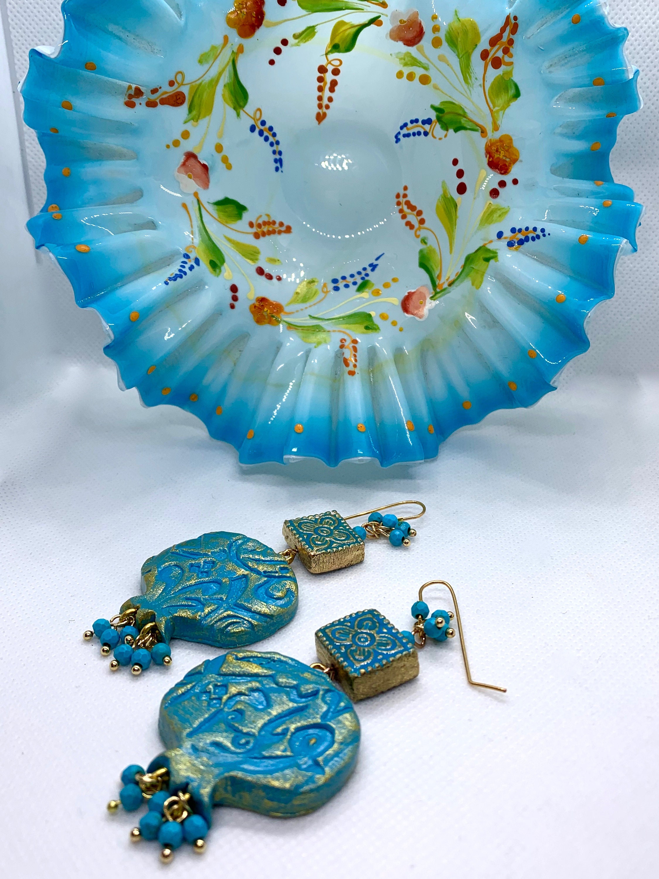 Persian Pomegranate Turquoise Earrings Farsi/Arabic Etsy