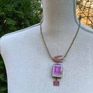 Persian Necklace, Persian Jewelry Pahalvi Vintage Stamp, Mohammad Reza shah Pahlavi Jewelry, Shah, Nowruz Gift, Persian Mother’s Day Gift