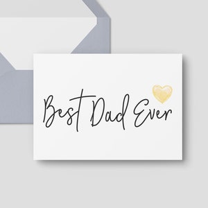 Father's Day Printable Card, Editable Minimalist Design (5x7 Instant Download) image 3