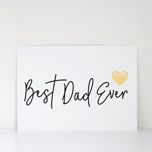 Father's Day Printable Card, Editable Minimalist Design (5x7 Instant Download) image 2