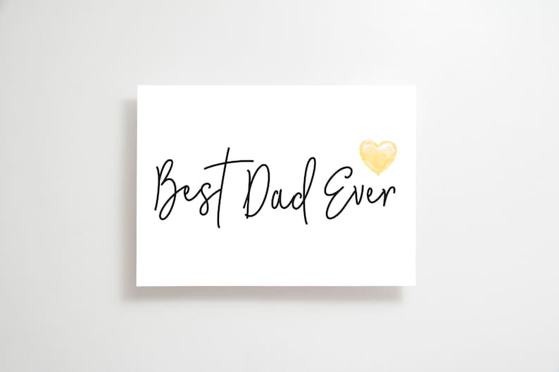 Father's Day Printable Card, Editable Minimalist Design (5x7 Instant Download) image 5