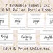 Essential Oil Label Printable Editable 10ml Customized 2 X 2 - Etsy