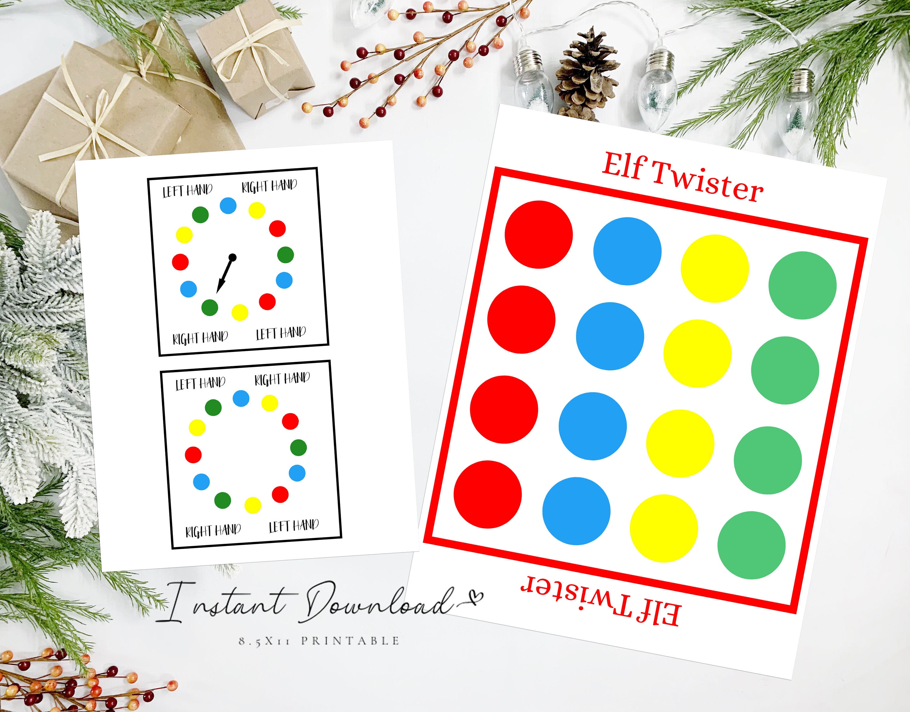 Christmas Elf Kit: Twister Game – 1331 Custom Decor & Goods