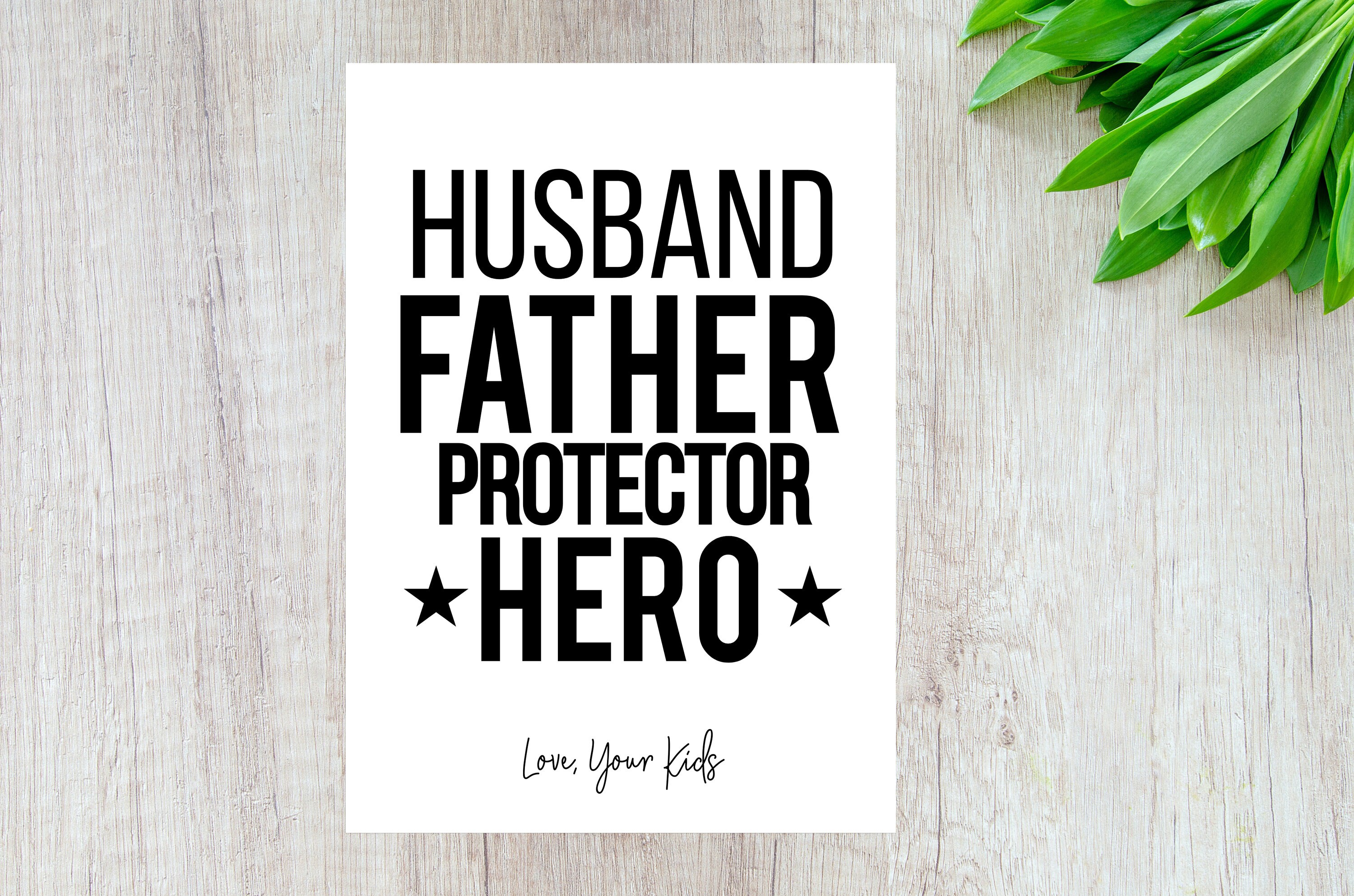 Father's Day Printable Editable Husband Card for Father | Etsy