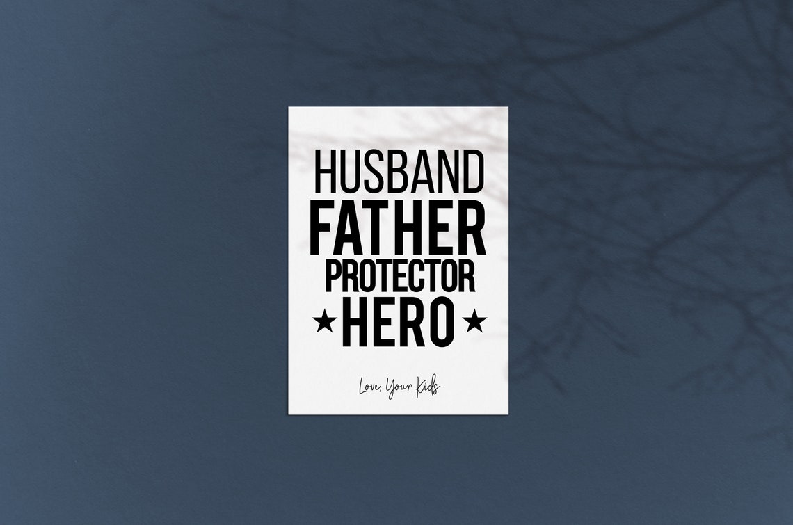 Father's Day Printable Editable Husband Card for Father | Etsy