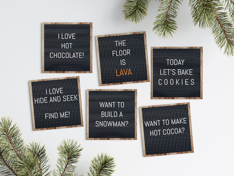 Printable Mini Elf Letter Board 48 ELF INSTANT DOWNLOAD Etsy