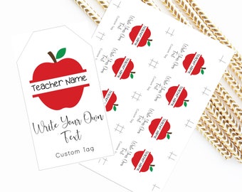 Teacher Appreciation Printable Gift Tag Student PTO Personalized Tag INSTANT DOWNLOAD