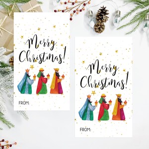 Tag regalo stampabili dei Re Magi di Buon Natale DOWNLOAD immediato di NATALE