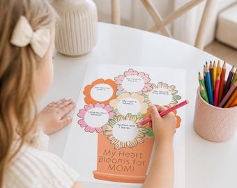 All About My Mom Printable, Kids Mother's Day (8.5x11 PDF)