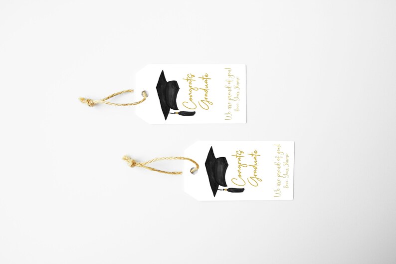 Printable Graduate Gift Tag Personalized Graduation Gift Tag Etsy