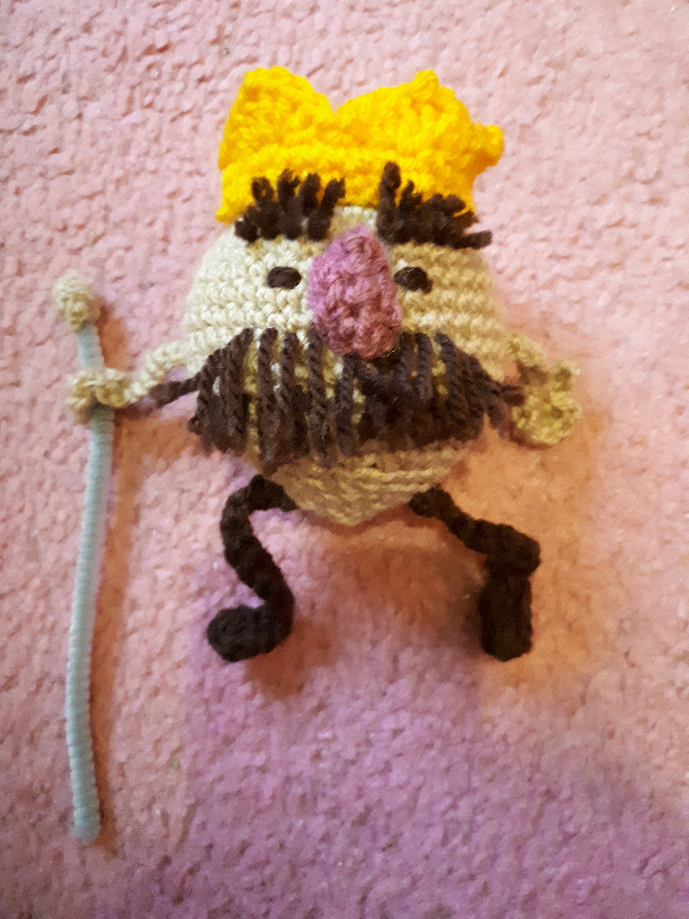 Onion King Crochet Toy From Overcooked Etsy