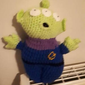Toy Story Green Alien Handmade Crochet Toy