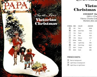 Choice of Christmas Stocking Cross Stitch Charts Victorian Christmas / Daystar Designs Silent Night / O' Holy Night