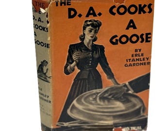 Erle Stanley Gardner The D.A. Cooks a Goose Law Mystery Story Crime Pulp Fiction 1940s Book Hardcover Triangle Blakison