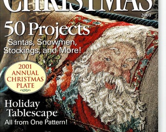 Cross Stitch Christmas 2001 Better Homes and Gardens 50 Projects Book Santa Sampler Ornaments