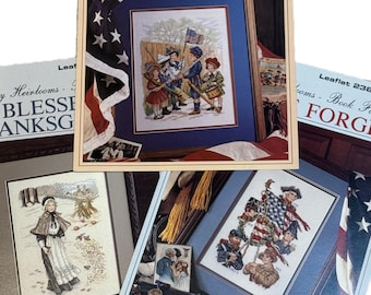Choice of Leisure Arts Holiday Heirlooms Cross Stitch Charts Leaflets 2386 2387 2388 2392 2393