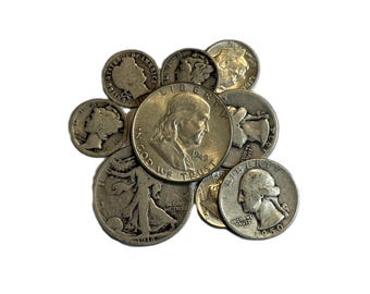Junk Silver Coins 1.00 Face Value 90 Percent Silver Lot