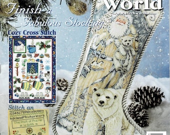 Stitchers World Magazine January 2002 Cross Stitch Needlepoint