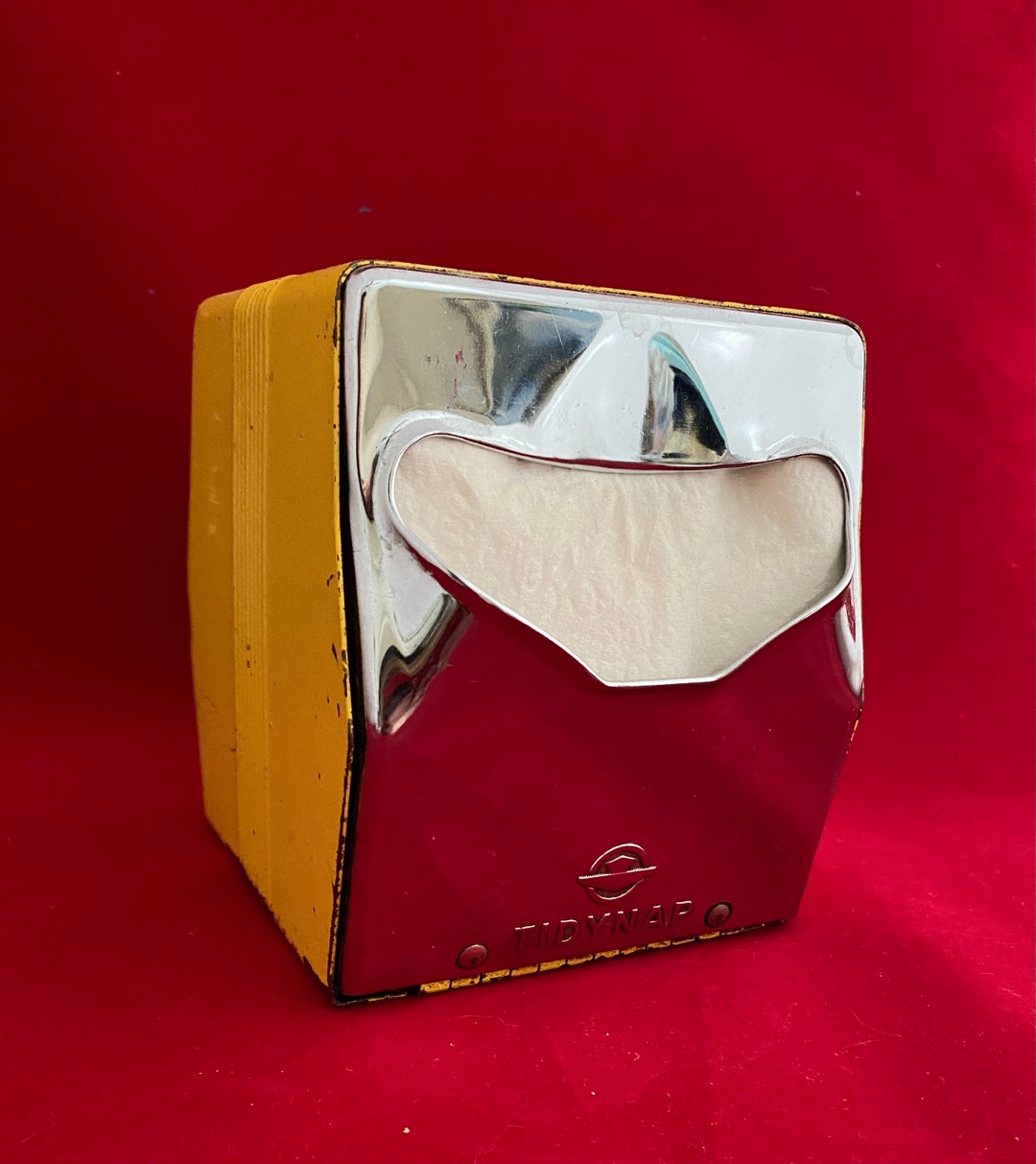 Retro Tidynap Yellow Napkin Holder Etsy