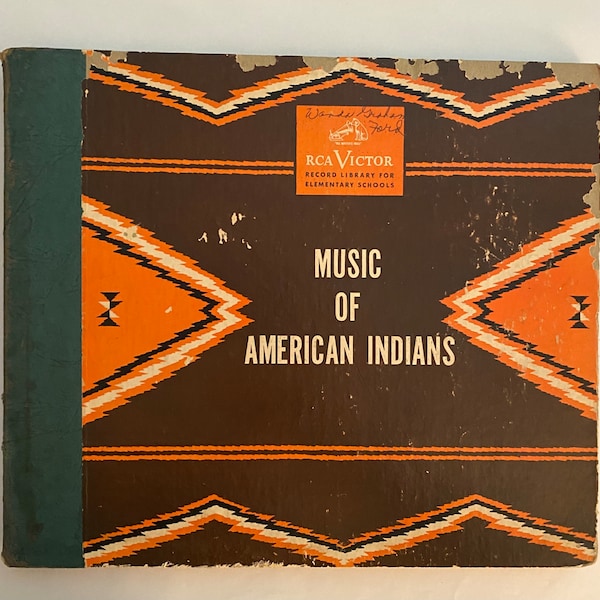 Music of American Indians - 78rpm Vinyl Record Set - 1940's