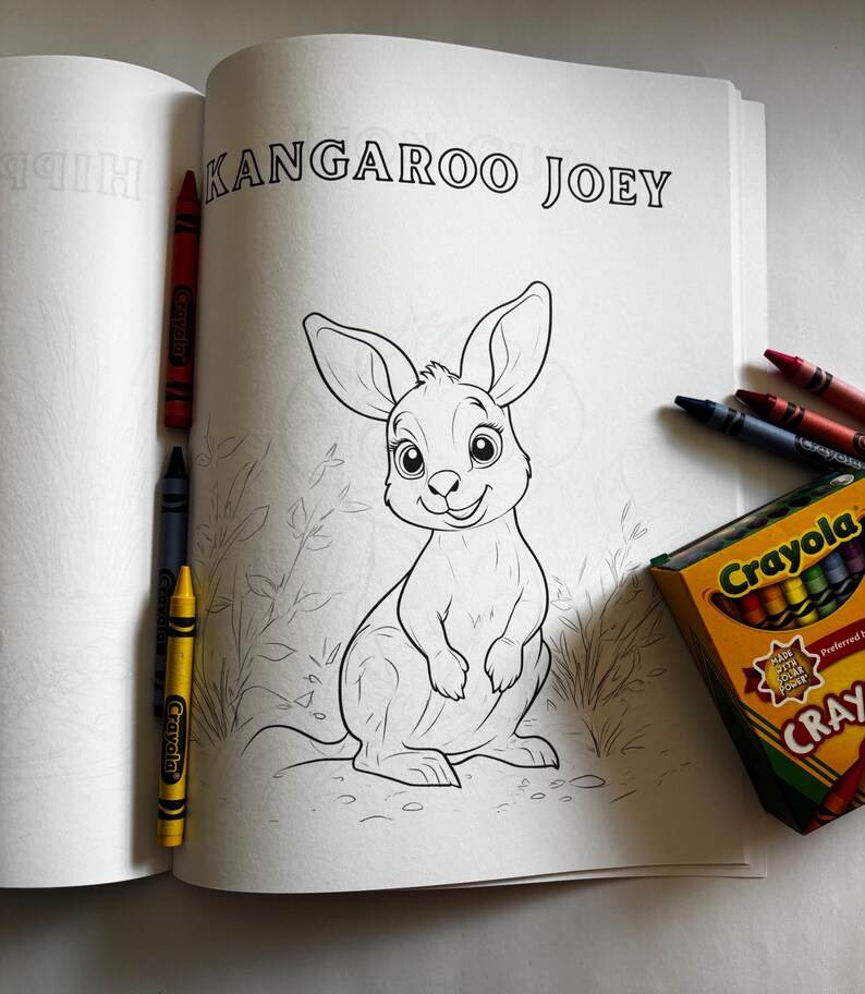 Pups, Cubs & Joeys - Baby Animal Names - Coloring Book and Crayons for ...