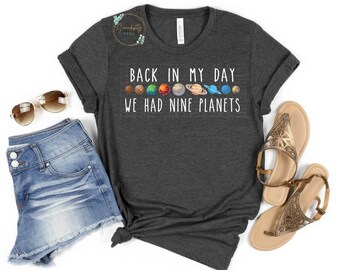 Back in my day, Pluto, planets, funny tee