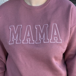 Sudadera MAMA bordada neutra, regalo para ella, regalo de mamá, nueva mamá, sudadera acogedora, tono sobre tono, ***ENVÍO GRATIS***