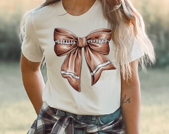 Football Bow Tee
