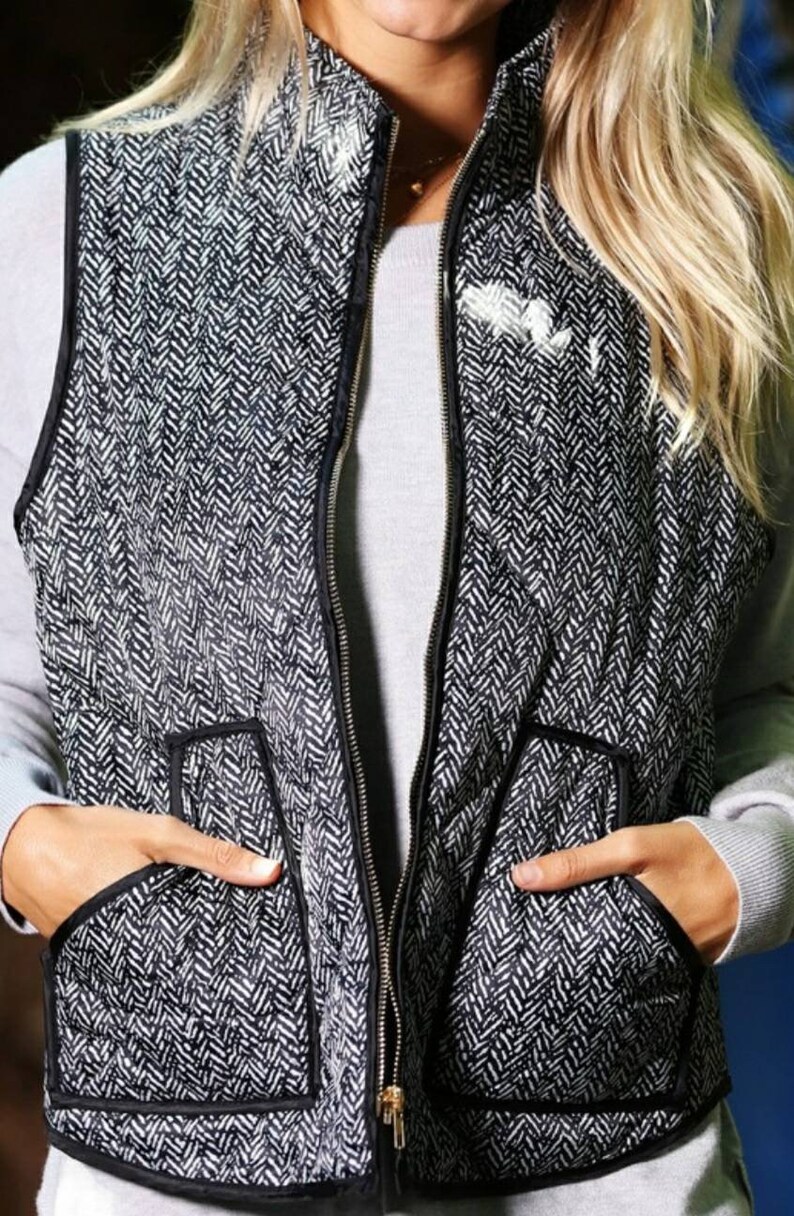 Layering Queen Quilted Puffer Vest in Black